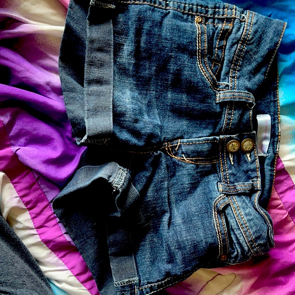 Cuffed Jean Shorts
